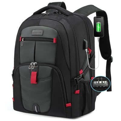 LOVEVOOK Travel Laptop Backpack Waterproof Anti Theft Backpack with Lock and ...