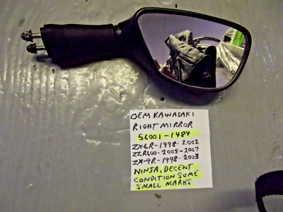 OEM KAWASAKI ZX-6R / ZX-9R / ZZR600 NINJA RIGHT MIRROR , 56001