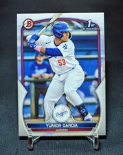 Yunior Garcia 1st Rookie Card 2023 Bowman Prospects BP-142 Los Angeles Dodgers