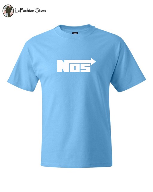 NOS LOGO Nitrous Oxide Racing Cars engine nos n2o tank Tshirt S5XL eBay