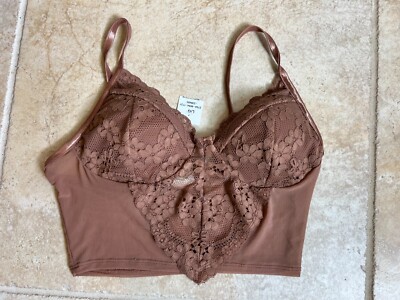 BOZZOLO lace bra top size L