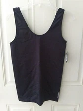 NWT Reebok Large Seamless Tank Top Body Shaper Black Sleeveless Active Wear
