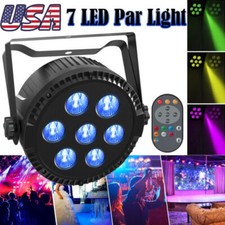 7LED Par Can Light DMX RGBW 4 IN 1 LED Stage Lighting DJ Disco Club Party Lights