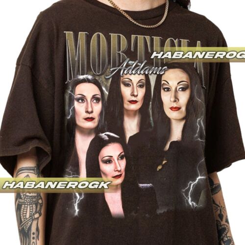 Limited Morticia Addams Vintage T-Shirt, Gift For Women and Man Unisex T-Shirt - Foto 2 di 5