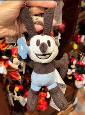 Disney 100 authentic 2023 Oswald lucky rabbit Small Plush keychain 17cm