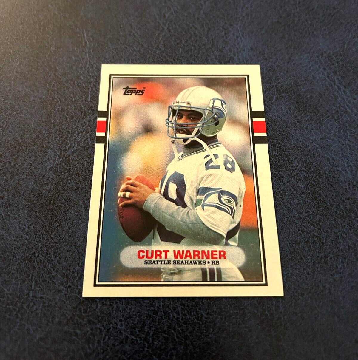 1989 Topps Football Curt Warner #186 Set Break NM