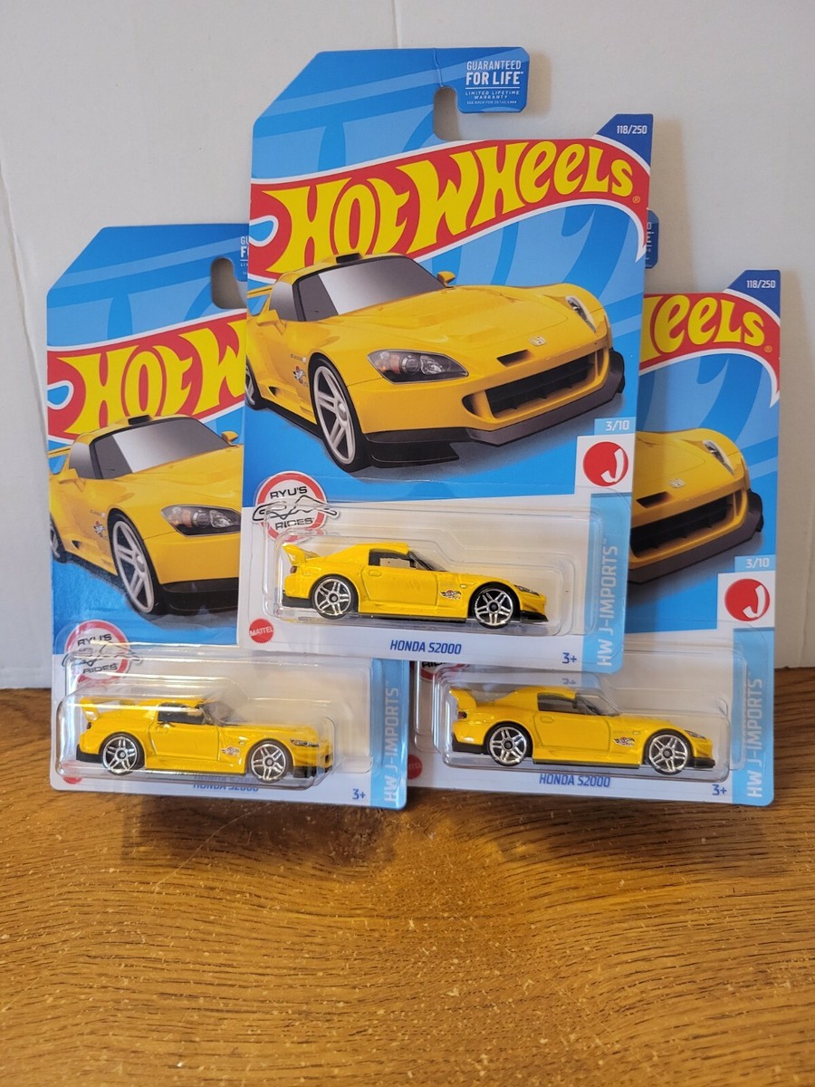 Hot Wheels 2022 Honda S2000 lot of 3 in yellow | eBay
