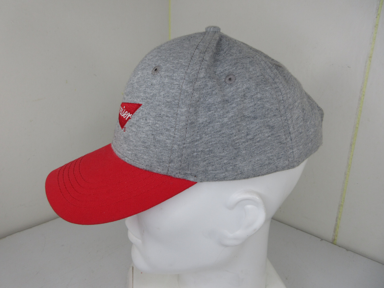 Budweiser Beer Strapback Baseball Hat Cap Red Gre… - image 2