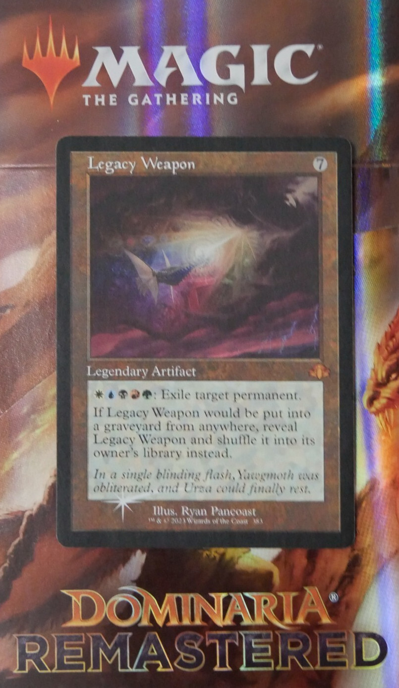 MTG DMR: Legacy Weapon (Artifact) Dominaria Remastered Retro Frame 383 Foil