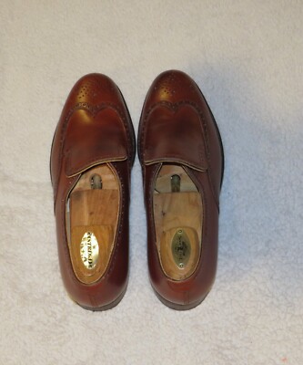 Peal & Co x Crockett & Jones Raywood Brown Leather Brogue Loafer 7D NWB $700 Peal & Co x Crockett & Jones Raywood Brown Leather Brogue  main image 4
