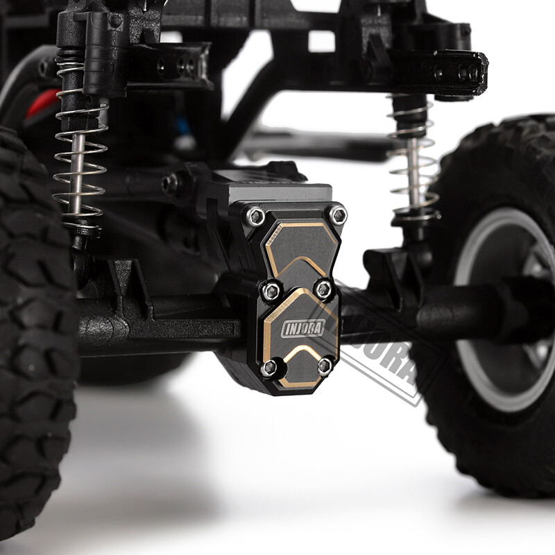 INJORA Brass Front Rear Axle Diff Covers for 1/24 RC Crawler