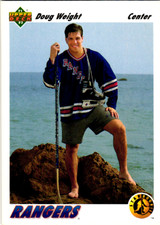 1991-92 Upper Deck Doug Weight #444 New York Rangers Rookie NHL Hockey  