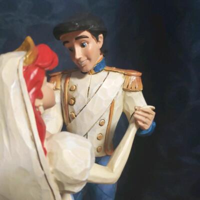 Jim Shore Disney Wedded Bliss Ariel Eric Wedding Figurine
