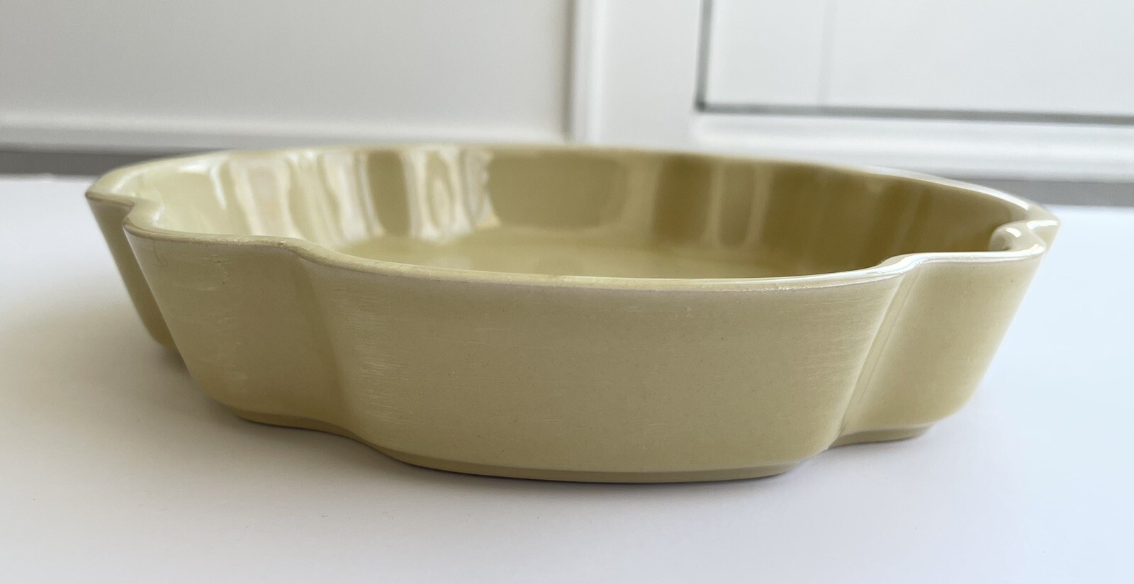 Stoneware by Grestel Fluted Baking Dish Gold Taupe Portugal 8.25"