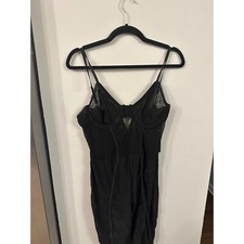 Fashion Nova Women's Naughty not Nice Romper Size XL Black Spaghetti Strap