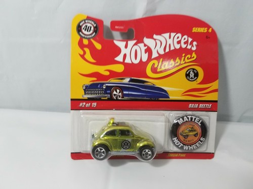 ORIGINAL HOT WHEELS CLASSICS SERIES 4 #02/15 BAJA BEETLE GREEN - Picture 3 of 5