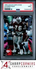 1995 COLLECTOR'S EDGE ROOKIES #9 WARREN SAPP RC HOF POP 2 PSA 9