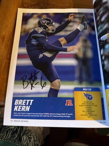 autographed 2020 pro bowl program Patrick Ricard Darius Leonard Brett Kern - Picture 9 of 9