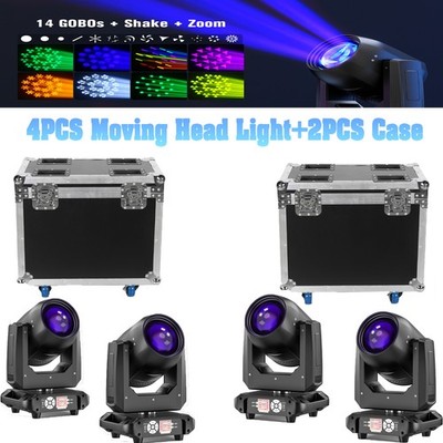 270W 10R Moving Head Beam Light LED 14 Gobos+18 Prism DMX Stage Lights