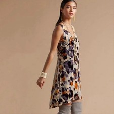 Cabi Radiant Velvet Burnout Slip Dress Skin Print Style #3514 Medium; Worn Once