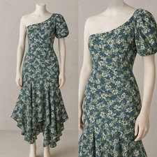 ASTR The Label Dress Fairy Baby Doll Grunge Santorini Floral One Shoulder M Wrap