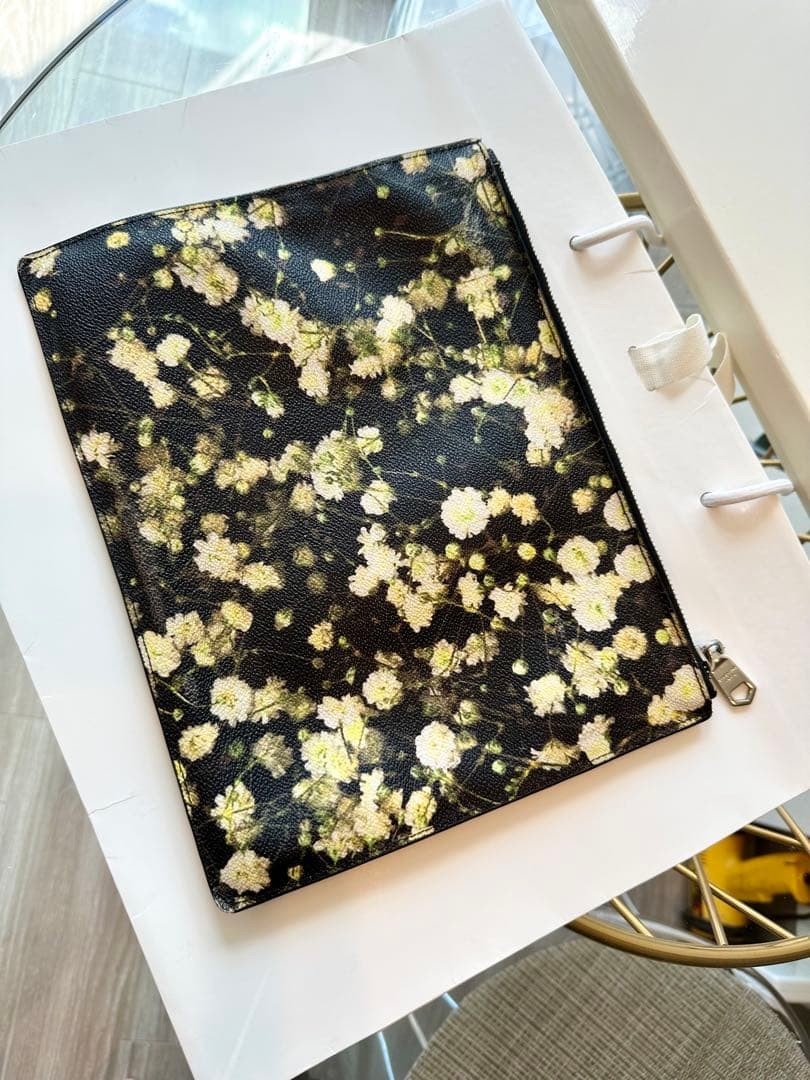 Givenchy Gypsophila Clutch Bag in Green and Black thumbnail 2