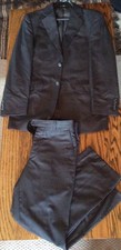 Men's Dark Grey Charcoal Two-Piece Suit: Jacket 36" Chest. Trousers W30 L30