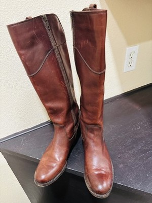 Frye  Women's Melissa Tab 15.5 inch Tall Redwood boots Size 6-1/2 B style 70110 
