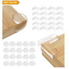 Child Safety Corner Guards - Clear 40 Pack for Furniture Edges  Sharp Corners