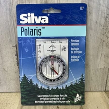 Silva Polaris Precision Compass Made in Finland w/ Packaging #177 Camping Hiking