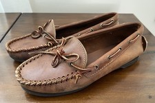 Vtg 1980s-90s Polo Country Ralph Lauren Leather Driving Loafers Sz 7 ladies usa