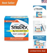 XL Face Body Acne Pads Largest, Dual-Texture Cleansing with 2 Salicylic ...