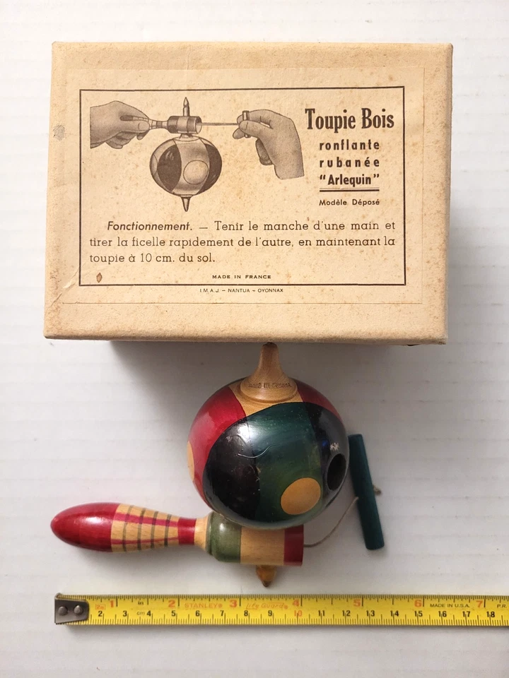 CAMISETA DE MADERA TARAREANDO - VINTAGE - "CINTA DE ARLEQUÍN" - HECHA EN FRANCIA Foto 3 de 4