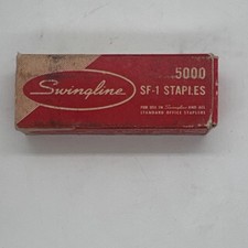 Vintage Swingline SF-1 Staples 5000 Count Staple Refills Red Box Made in USA
