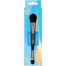 Image of W7 Duo Foundation & Concealer Brush - Precision Makeup Spot Blender Professional