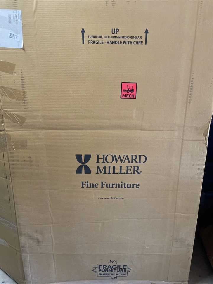 Mueble bar de vinos Howard Miller Samuelson con carro NUEVO caja abierta marrón medio Foto 4 de 4