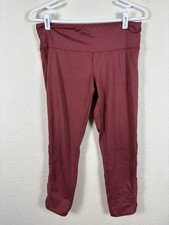Champion Womens Size L Large Leggings Sports Sweatpants Stretch Solid Excellent