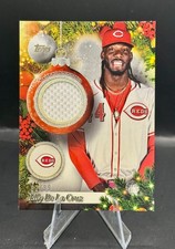 ELLY DE LA CRUZ RELIC /99 2025 Topps Holiday Baseball Reds