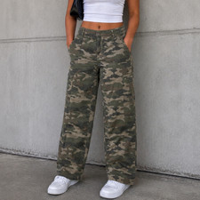 No Boundaries Wide Leg Cargo Pants Womens Siz...