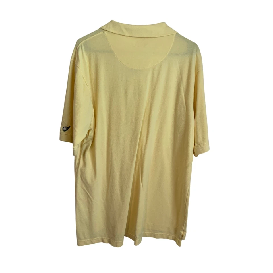 Polo de golf Duck Head amarillo mediano manga corta 100 % algodón para hombre Foto 2 de 4