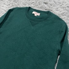 Wallace Barnes Sweatshirt Extra Small Green Merino Wool Crewneck Pullover Mens