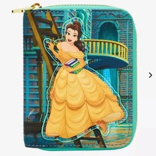 Loungefly Disney Beauty and the Beast Belle Library Small Zip Wallet