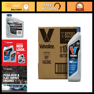 High-Performance 10W-30 Racing Motor Oil - 1 QT, Pack of 6 - Engine Lubricant