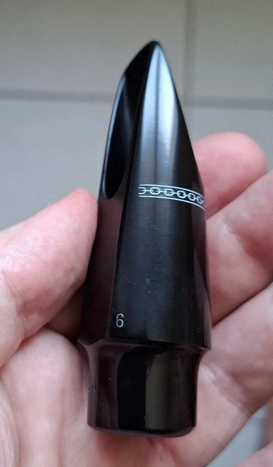 Boquilla de saxofón alto Otto Link 6 Early Babbitt de 1970 Foto 3 de 4