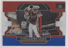 2022 Panini Prizm WWE Red White & Blue Prizm Dabba-Kato Commander Azeez #89 02l5
