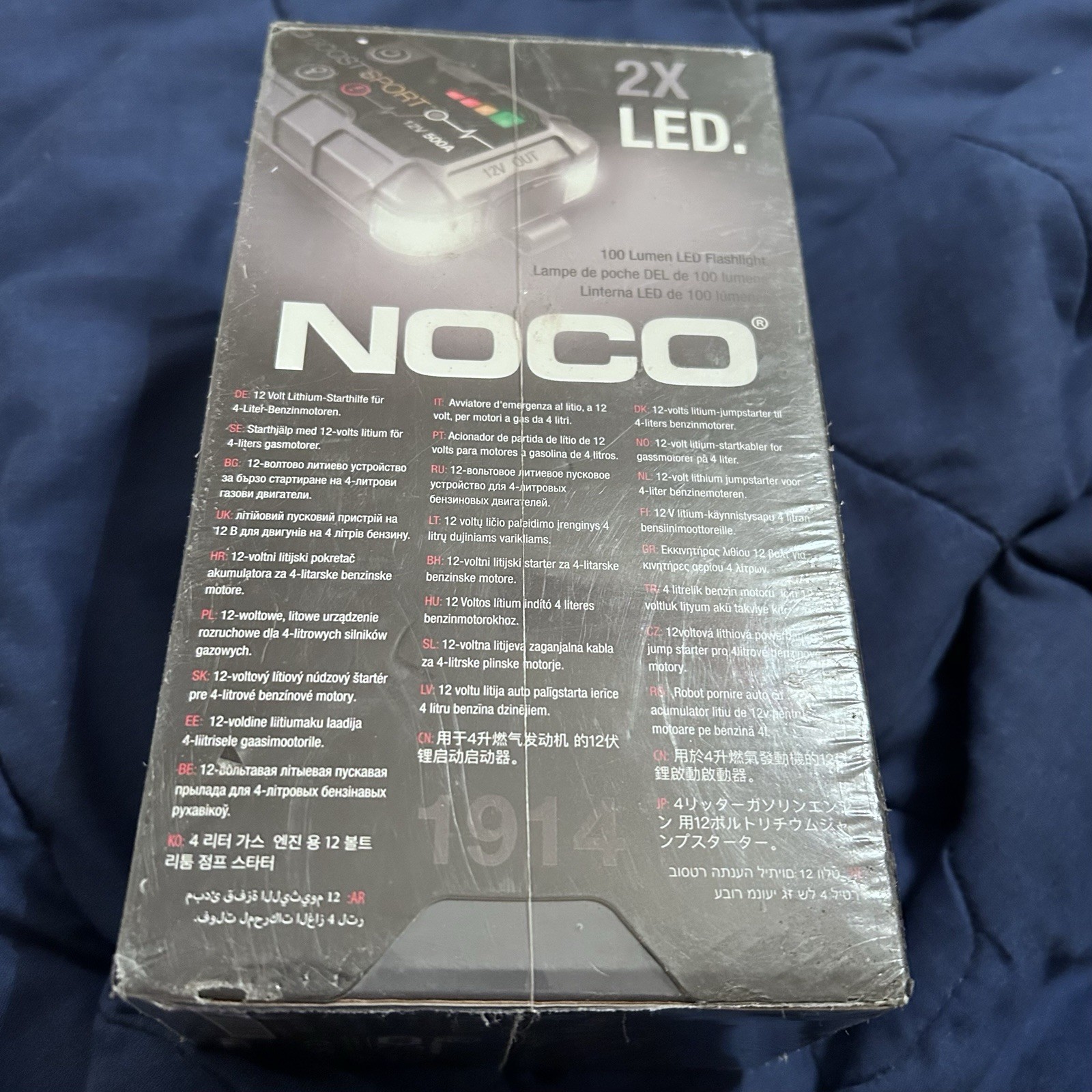 NEW NOCO GB20 500 Amp Boost Sport UltraSafe Lithium Jump Starter