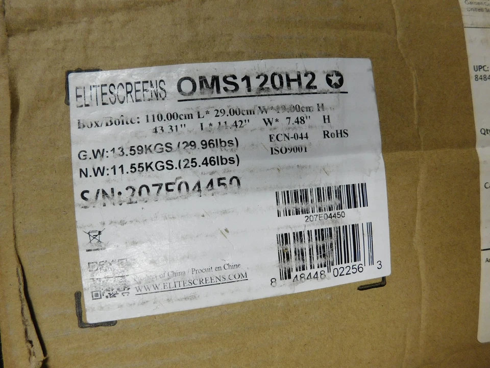 全新 Elite OMS120H2 室内 户外 家庭影院 投影屏幕 120 英寸 CineWhite — 第 4/4 张图片