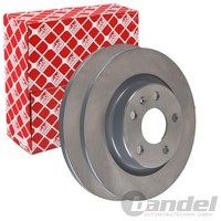 2X Febi Bremsscheiben 280,0Mm Voll Hinten Passend FÜR Volvo XC40