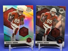 Rondale Moore 2 Rookie Card 2021 Panini Mosaic SP Silver Prizm + Base RC #317