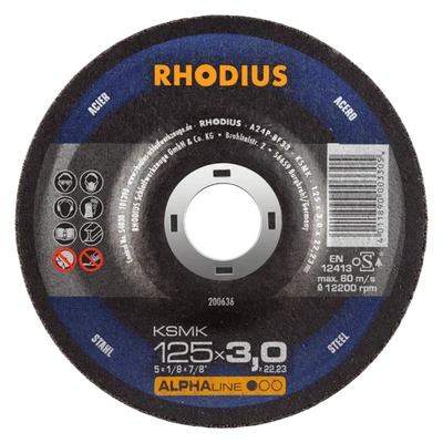 RHODIUS Trennscheibe KSMK 25 Stück Ø 115-230 mm für Stahl, Metall